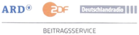 ARD ZDF Deutschlandradio BEITRAGSSERVICE Logo (DPMA, 12/27/2011)