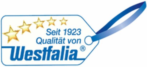 Qualität von Westfalia Seit 1923 Logo (DPMA, 01/22/2015)