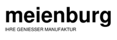 meienburg IHRE GENIESSER MANUFAKTUR Logo (DPMA, 04.11.2016)