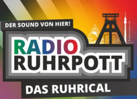 DER SOUND VON HIER! RADIO RUHRPOTT DAS RUHRICAL Logo (DPMA, 04.02.2019)