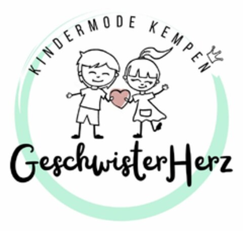 KINDERMODE KEMPEN GeschwisterHerz Logo (DPMA, 16.04.2024)