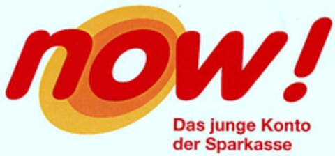 now! Das junge Konto der Sparkasse Logo (DPMA, 09/10/2002)