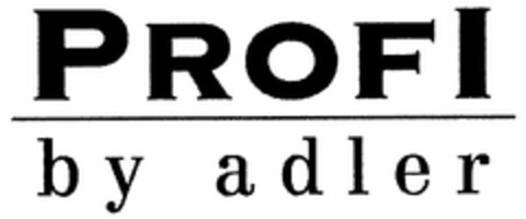 PROFI by adler Logo (DPMA, 08/31/2005)