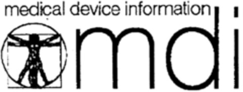 mdi medical device information Logo (DPMA, 29.02.1996)