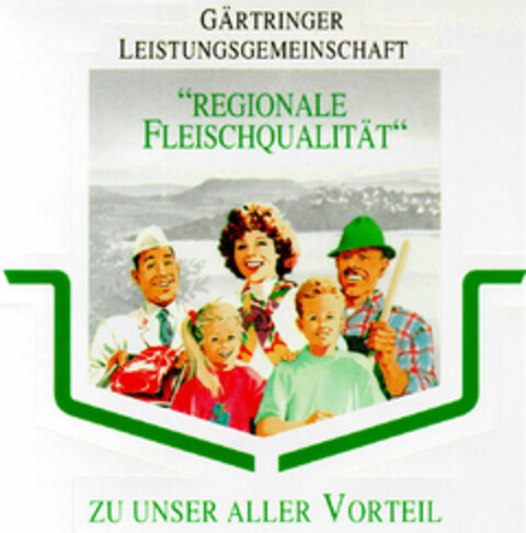 "REGIONALE FLEISCHQUALITÄT" ZU UNSER ALLER VORTEIL Logo (DPMA, 15.05.1996)