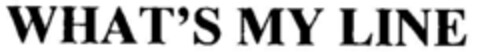 WHAT'S MY LINE Logo (DPMA, 17.01.1997)