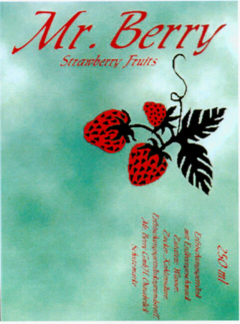 Mr. Berry Strawberry Fruits Logo (DPMA, 15.05.1999)