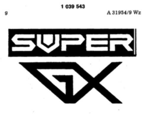 SUPER GX Logo (DPMA, 05.04.1979)