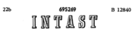 INTAST Logo (DPMA, 08.10.1955)