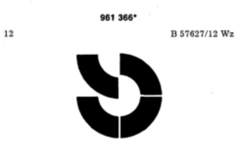 961366 Logo (DPMA, 08.02.1977)