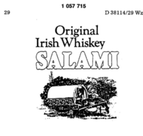 Original Irish Whiskey SALAMI Logo (DPMA, 13.01.1983)