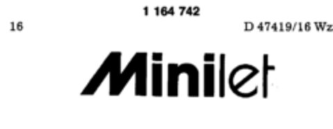 Minilet Logo (DPMA, 18.12.1989)