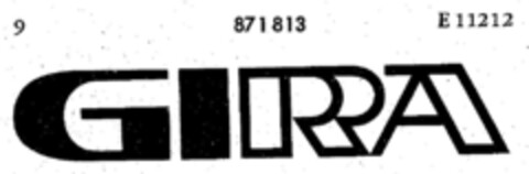 GIRA Logo (DPMA, 09/11/1965)