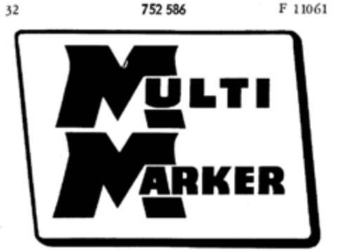 MULTI MARKER Logo (DPMA, 13.10.1960)