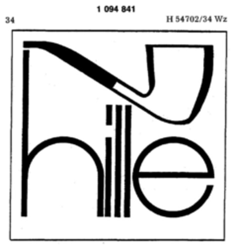 hille Logo (DPMA, 11/16/1985)