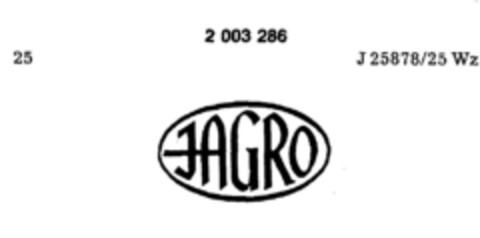 JAGRO Logo (DPMA, 12/05/1990)