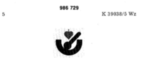 986729 Logo (DPMA, 18.11.1977)