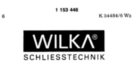 WILKA SCHLIESSTECHNIK Logo (DPMA, 27.05.1989)