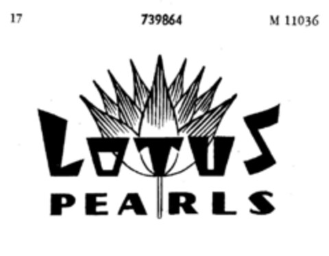 LOTUS PEARLS Logo (DPMA, 04.05.1956)