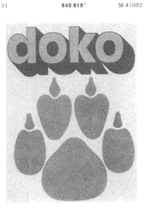 doko Logo (DPMA, 21.11.1975)