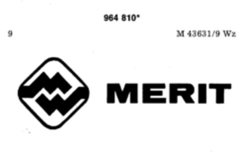 MERIT Logo (DPMA, 12.09.1977)
