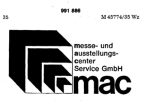 mac messe-und ausstellungs-center Service GmbH Logo (DPMA, 02.04.1979)