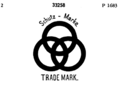 Schutz-Marke. TRADE MARK. Logo (DPMA, 03/26/1892)