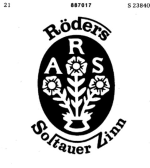 Röders Soltauer Zinn Logo (DPMA, 07.10.1970)