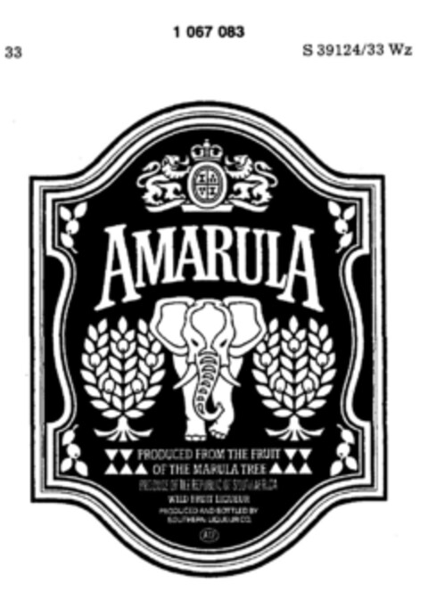 AMARULA Logo (DPMA, 20.07.1983)