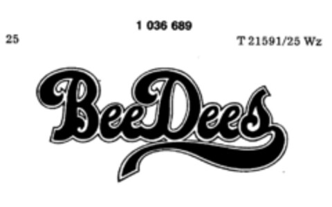 BeeDees Logo (DPMA, 18.02.1982)