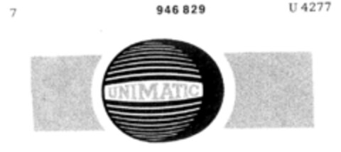 UNIMATIC Logo (DPMA, 08.07.1975)