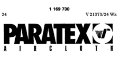 PARATEX AIRCLOTH Logo (DPMA, 04/21/1989)