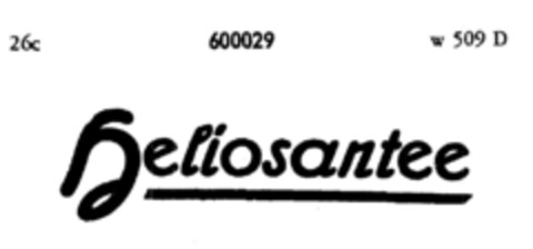 Heliosantee Logo (DPMA, 01.10.1948)