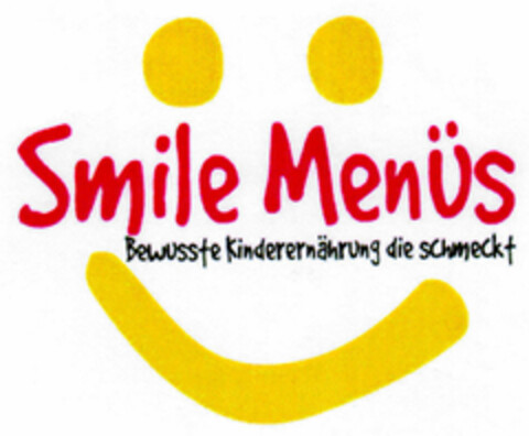 Smile Menüs Bewusste Kinderernährung die schmeckt Logo (DPMA, 04/30/2001)