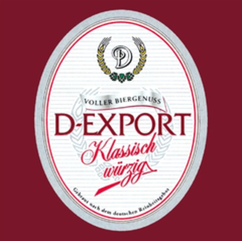 D-EXPORT Klassisch würzig Logo (DPMA, 26.02.2010)