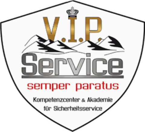 V.I.P. Service semper paratus Kompetenzcenter & Akademie für Sicherheitsservice Logo (DPMA, 23.08.2016)