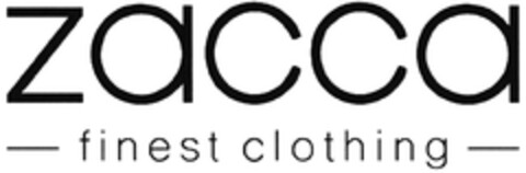 zacca - finest clothing - Logo (DPMA, 10.07.2020)