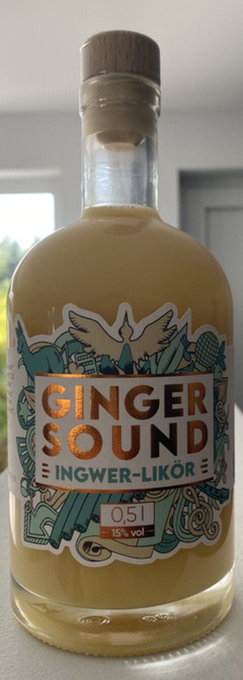 GINGER SOUND INGWER-LIKÖR 0,5 l 15% vol Logo (DPMA, 18.06.2021)