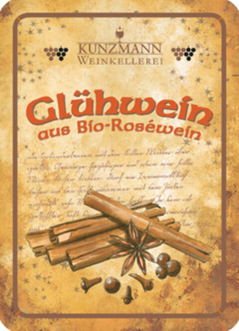 KUNZMANN WEINKELLEREI Glühwein aus Bio-Roséwein Logo (DPMA, 26.10.2022)