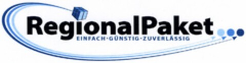 RegionalPaket EINFACH·GÜNSTIG·ZUVERLÄSSIG Logo (DPMA, 05/10/2004)