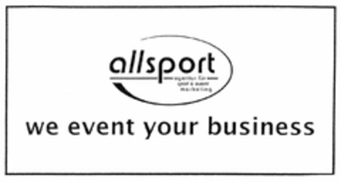 allsport we event your business Logo (DPMA, 11.03.2005)