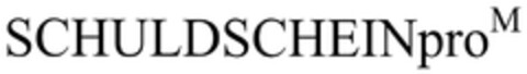 SCHULDSCHEINproM Logo (DPMA, 17.09.2007)