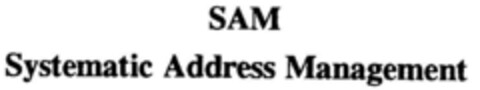 SAM Systematic Address Management Logo (DPMA, 19.10.1996)