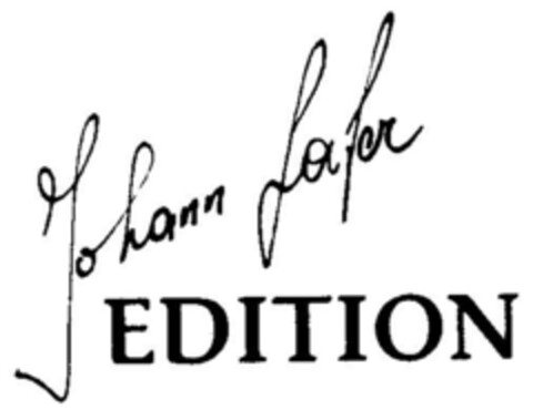 Johann Lafer EDITION Logo (DPMA, 05/02/1997)