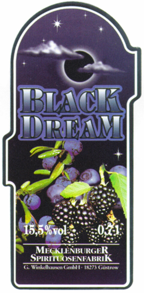 BLACK DREAM Logo (DPMA, 02.07.1997)