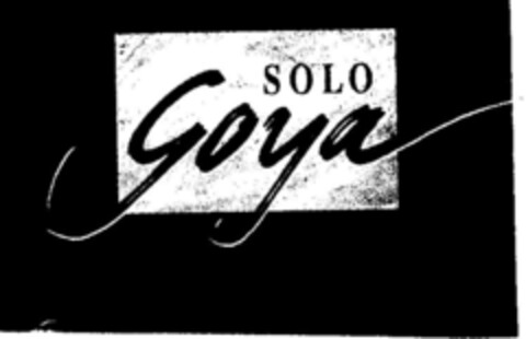 SOLO Goya Logo (DPMA, 05/18/1998)