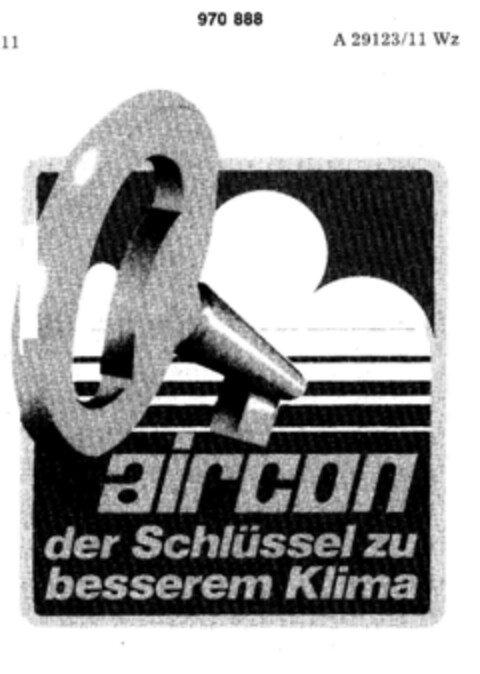 aircon der Schlüssel zu besserem Klima Logo (DPMA, 30.03.1977)