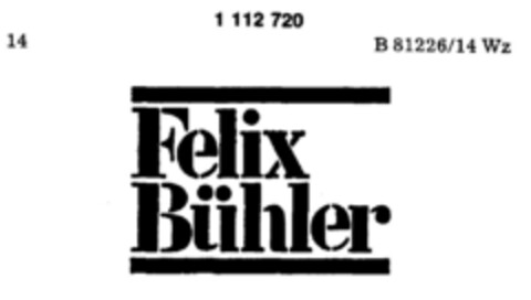 Felix Bühler Logo (DPMA, 27.02.1987)