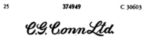 C.G. Conn Ltd. Logo (DPMA, 26.07.1927)