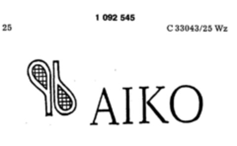 AIKO Logo (DPMA, 09.04.1984)